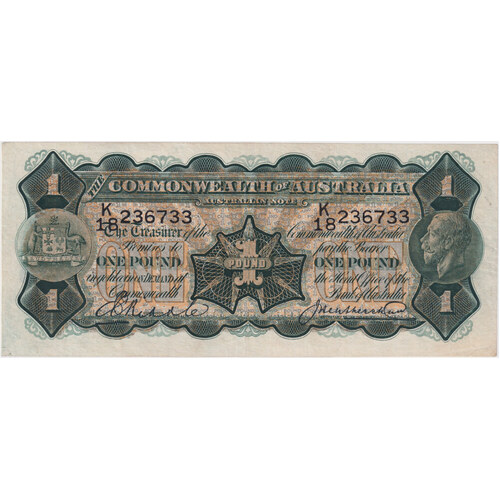 1927 One Pound Riddle/Heathershaw R26 Extremely Fine