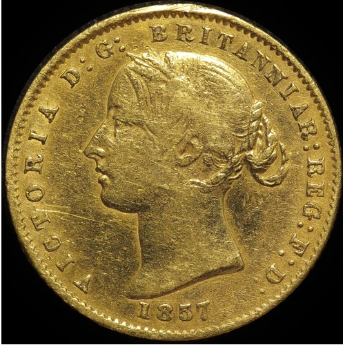 1857 Sydney Mint Type II Half Sovereign Fine