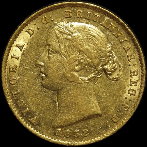 1858 Sydney Mint Type II Half Sovereign good VF