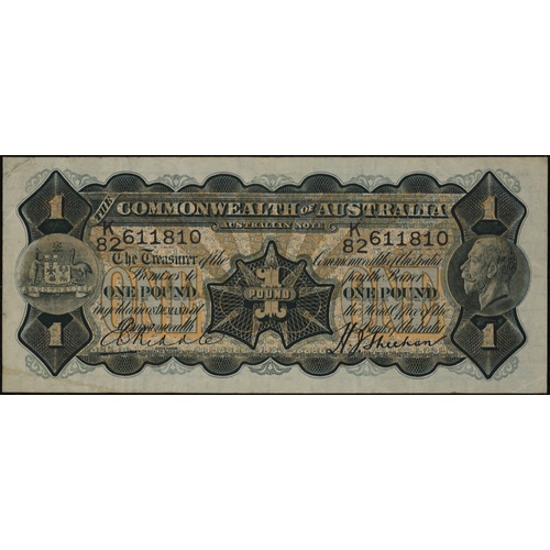 1932 One Pound Riddle/Sheehan R27A Very Fine