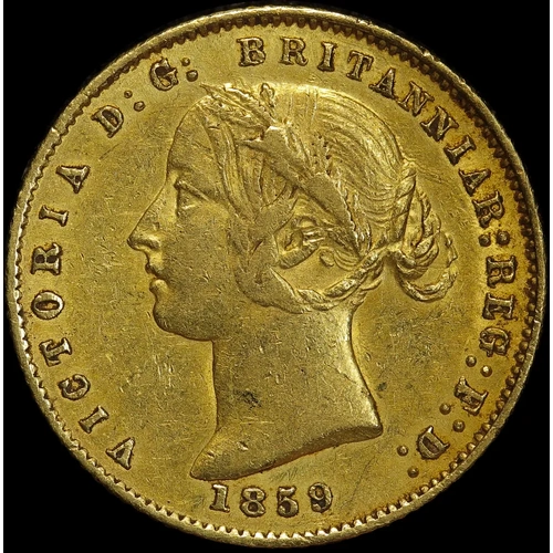 1859 Sydney Mint Type II Half Sovereign about VF
