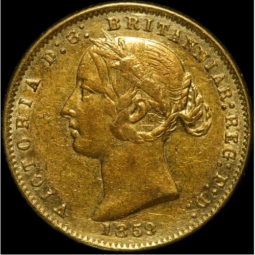1859 Sydney Mint Type II Half Sovereign Extremely Fine