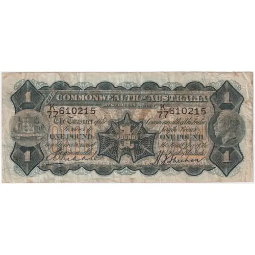 1932 One Pound Riddle/Sheehan R27A Very Good