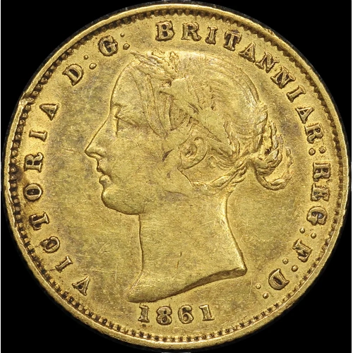 1861 Sydney Mint Type II Half Sovereign about VF