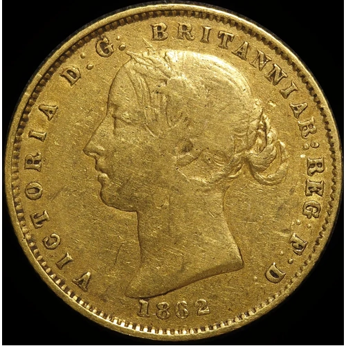 1862 Sydney Mint Type II Half Sovereign about Fine