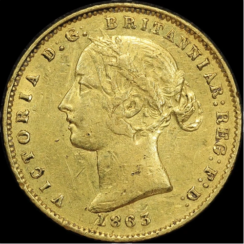 1863 Sydney Mint Type II Half Sovereign Very Fine