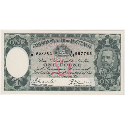 1933 R28 One Pound Riddle/Sheehan about Unc