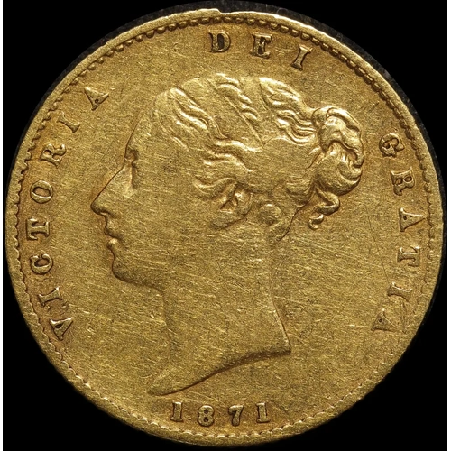 1871 Sydney Young Head Half Sovereign Very Fine