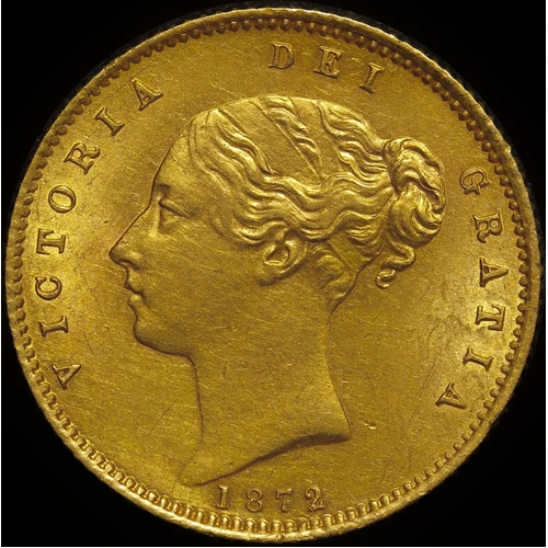 1872 Sydney Young Head Half Sovereign Extremely Fine