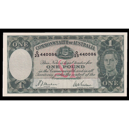 1938 One Pound Sheehan/McFarlane R29 about Unc