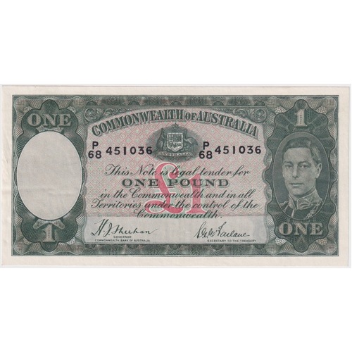 1938 One Pound Sheehan/McFarlane R29 Extremely Fine