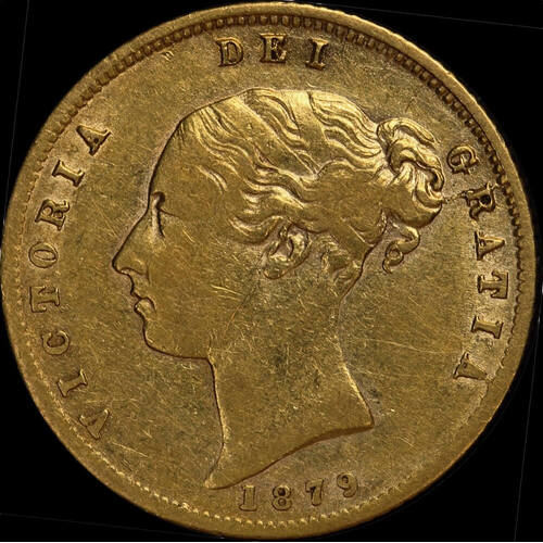 1879 Sydney Young Head Half Sovereign Very Fine