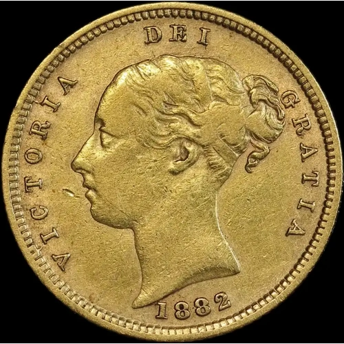 1882 Sydney Young Head Half Sovereign good VF