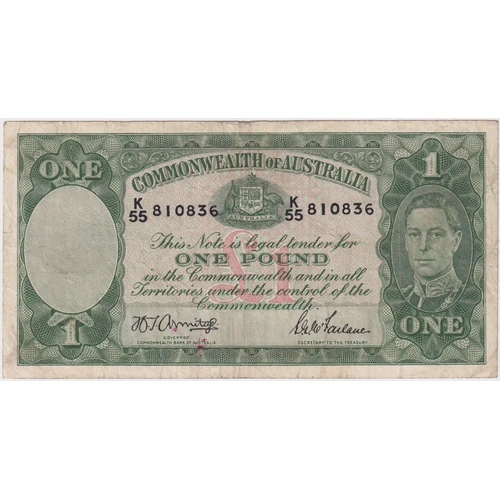 1942 One Pound Armitage/McFarlane R30A Fine