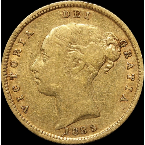 1883 Sydney Young Head Half Sovereign Fine