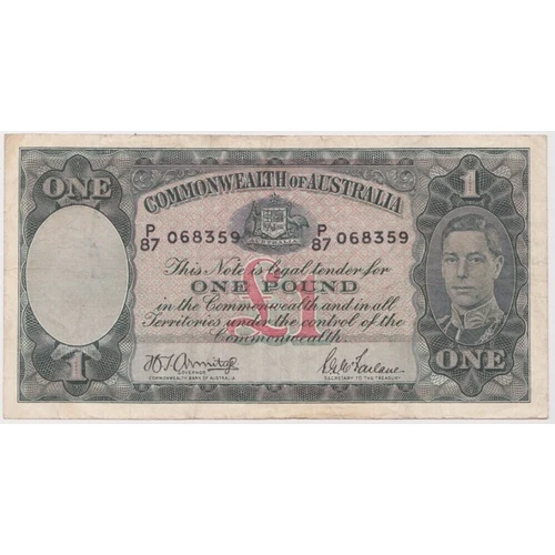 1942 One Pound Armitage/McFarlane R30A Very Fine