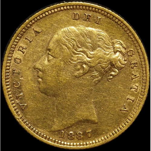 1887 Sydney Young Head Half Sovereign good VF