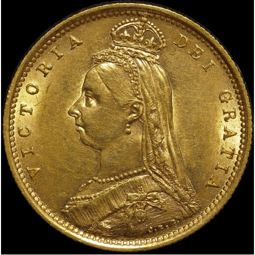 1887 Sydney Jubilee Head Half Sovereign good EF