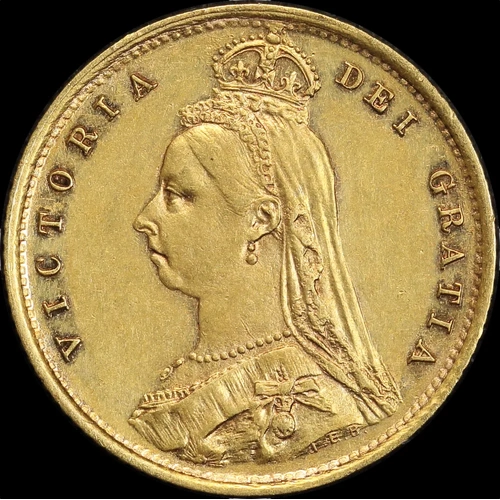 1889 Sydney Jubilee Head Half Sovereign Extremely Fine