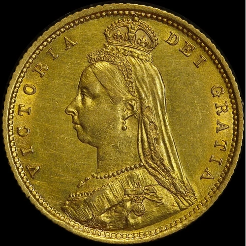1891 Sydney Jubilee Head Half Sovereign No JEB good EF