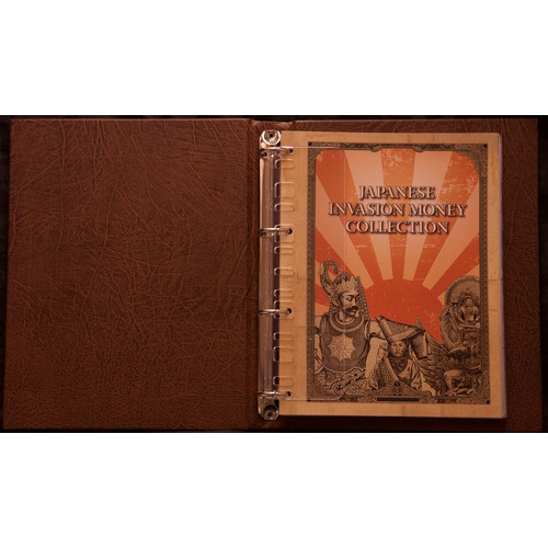 Custom Designed Album and Interleaves for a Type Set of Japanese Invasion Money