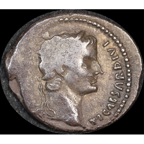 Ancient Rome (Imperial) 14 - AD 37 Tiberius Silver Denarius Livia RIC I# 30 Fine