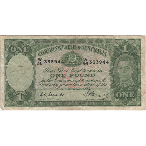 1949 One Pound Coombs/Watt R31 Fine