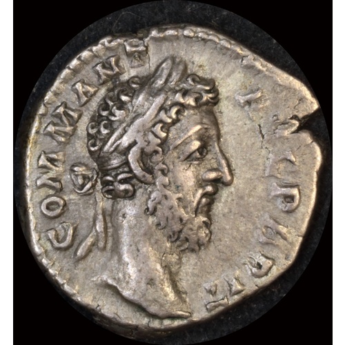 Ancient Rome (Imperial) 184 185 AD Commodus Silver Denarius Annona RIC III 106c AVF