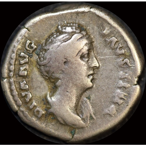 Ancient Rome (Imperial) 243 244 AD Faustina Senior Silver Denarius Pietas RIC III 395Ca Fine