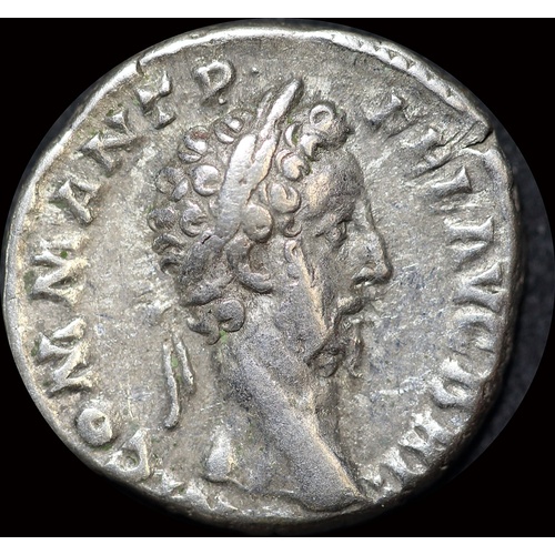 Ancient Rome (Imperial) 185 AD Commodus Silver Denarius Aequitas RIC III 120 about VF