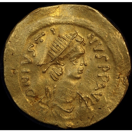 Ancient Byzantine 527 ~ 565 AD Justinian Gold Semissis S#143 Very Fine