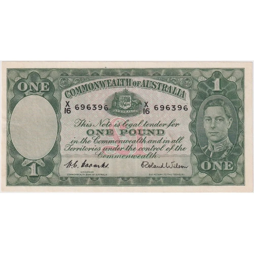1952 One Pound Coombs/Wilson R32 about EF