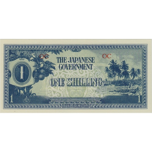 Japanese Invasion Money (JIM) Oceania One Shilling Uncirculated