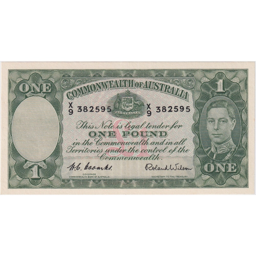 1952 One Pound Coombs/Wilson R32 Extremely Fine