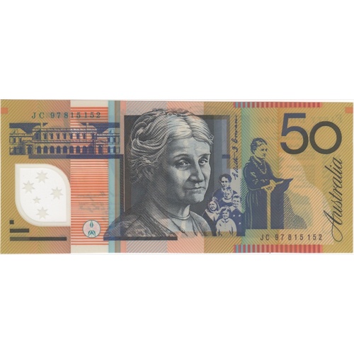 1997 $50 Note Macfarlane/Evans JC97 Last Prefix R518aL Uncirculated