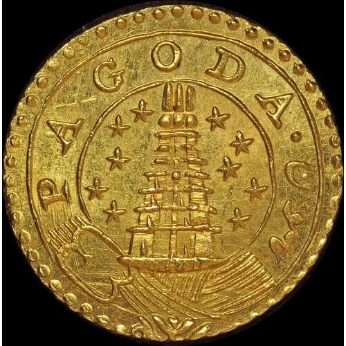 India (British EIC Madras) 1808 Gold Pagoda KM#356 Uncirculated