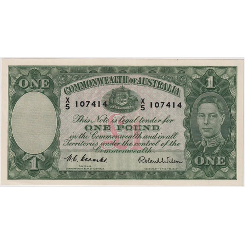 1952 One Pound Coombs/Wilson R32 Uncirculated