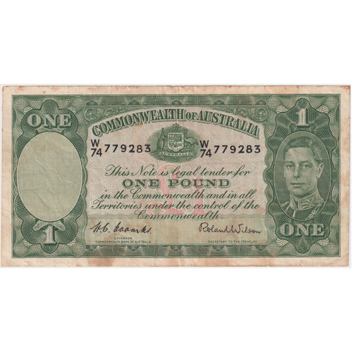 1952 One Pound Coombs/Wilson R32 Very Good