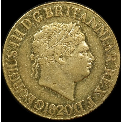 1820 Gold Sovereign George III S#3785C Very Fine