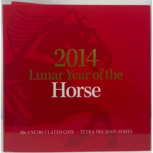 2014 50 Cent Tetradecagon Coin Lunar Year of the Horse