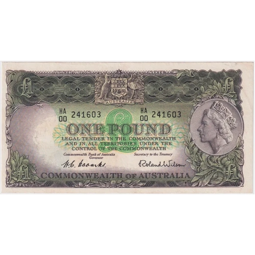 1953 One Pound Coombs/Wilson HA/00 First Prix R33F Extremely Fine