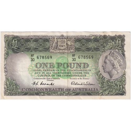 1953 One Pound Coombs/Wilson R33 Extremely Fine
