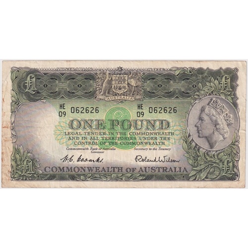 1953 One Pound Coombs/Wilson R33 Fine
