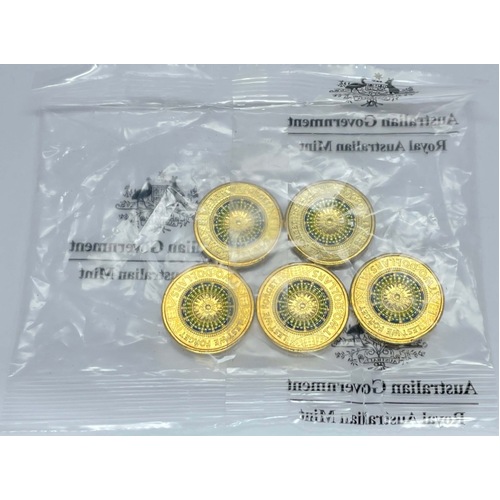 2017 Coloured $2 5 Coin RAM Bag Lest We Forget - Hall of Memory