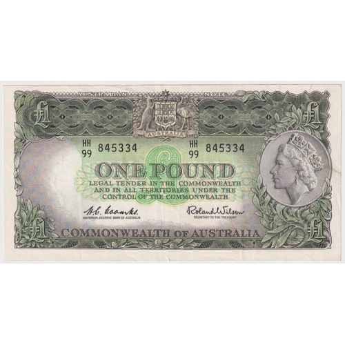 1961 One Pound Coombs/Wilson R34A Extremely Fine