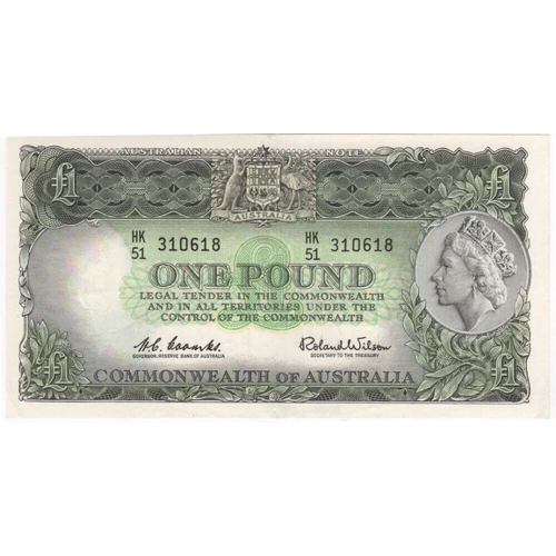 1961 One Pound Coombs/Wilson R34A good Extremely Fine