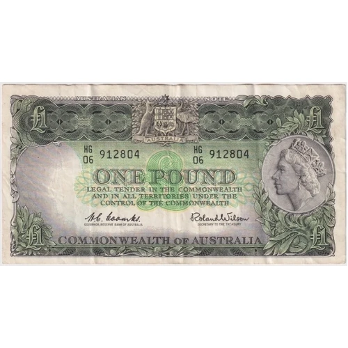 1961 One Pound Coombs/Wilson R34A good VF