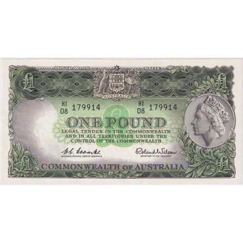 1961 One Pound Coombs/Wilson R34A Uncirculated
