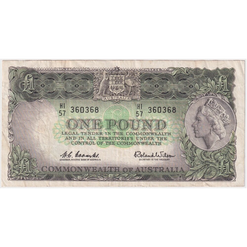 1961 One Pound Coombs/Wilson R34A Very Fine
