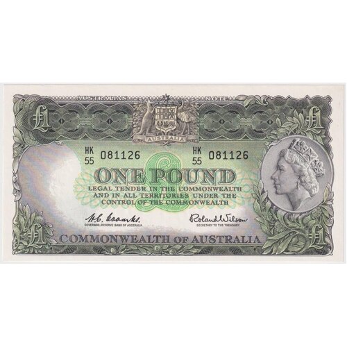 1961 One Pound Coombs/Wilson R34B Uncirculated